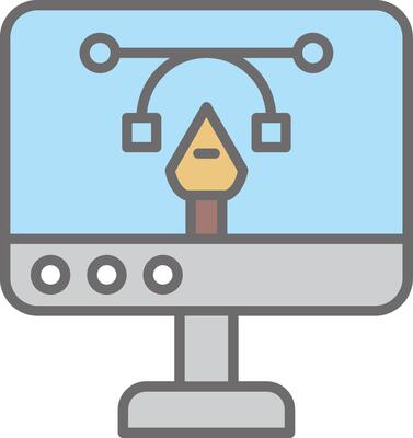 Design Line Filled Light Icon