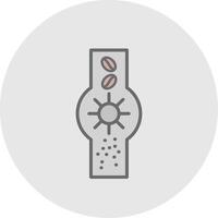 Grinder Line Filled Light Icon vector