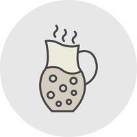 Jug Line Filled Light Icon vector