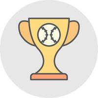 Baseball Line Filled Light Icon vector