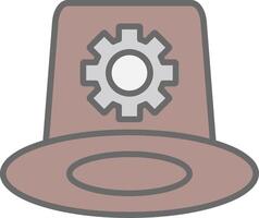 Whitehat Line Filled Light Icon vector