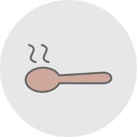 Spoon Line Filled Light Icon vector
