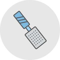 Grater Line Filled Light Icon vector