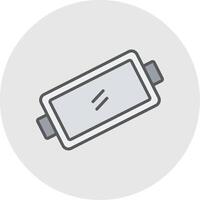 Baking Tray Line Filled Light Icon vector