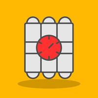 C4 Filled Shadow Icon vector