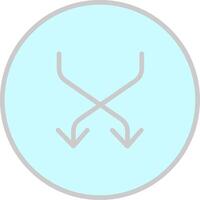 Shuffle Line Filled Light Icon vector