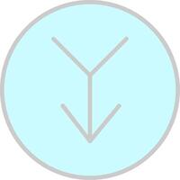 Merge Line Filled Light Icon vector