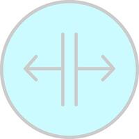SPLIT Line Filled Light Icon vector
