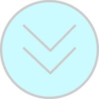 Chevron Line Filled Light Icon vector