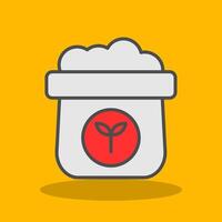 Fertilizer Filled Shadow Icon vector