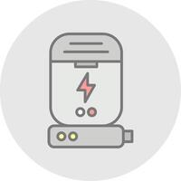 Dock Line Filled Light Icon vector