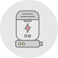 Dock Line Filled Light Icon vector