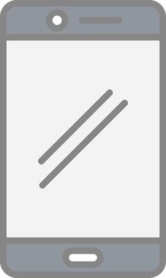 Smart phone Line Filled Light Icon