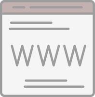web página línea lleno ligero icono vector