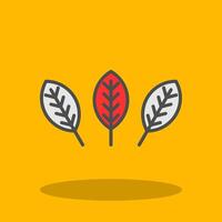Croton Filled Shadow Icon vector