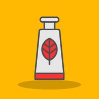 Hand Cream Filled Shadow Icon vector