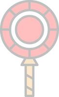 Lollipop Line Filled Light Icon vector