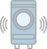 Woofer Line Filled Light Icon vector