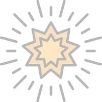 Stars Line Filled Light Icon vector