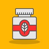 Essential Oil Filled Shadow Icon vector