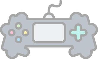 Game Line Filled Light Icon vector