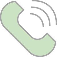 Phone Line Filled Light Icon vector