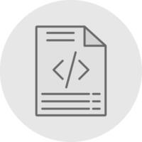 Coding Line Filled Light Icon vector
