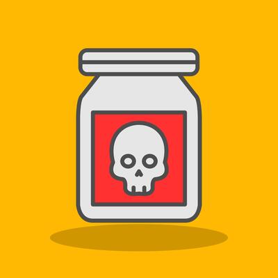 Chemical Filled Shadow Icon
