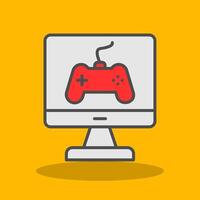 Game Filled Shadow Icon vector