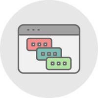 Tasks Line Filled Light Icon vector