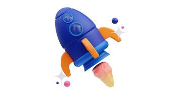 Rocket 3D Animation video