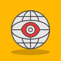 Internet Filled Shadow Icon vector