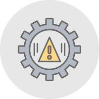 Risk Management Line Filled Light Icon vector