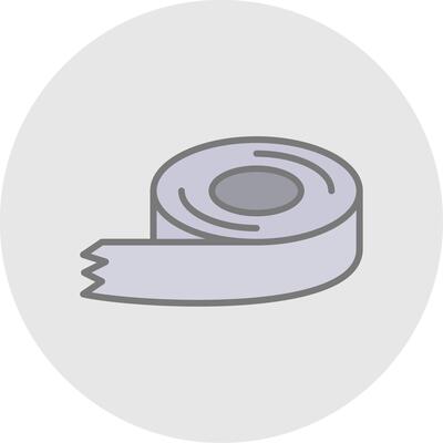 Tape Line Filled Light Icon