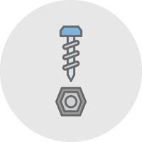 Ironware Line Filled Light Icon vector
