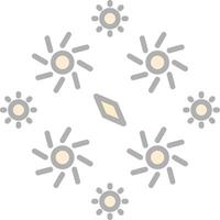 Firework Line Filled Light Icon vector
