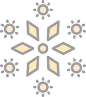 Firework Line Filled Light Icon vector
