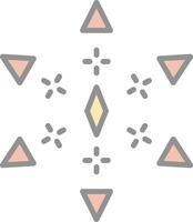 Firework Line Filled Light Icon vector