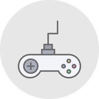 Gaming Line Filled Light Icon vector