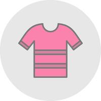 Shirt Line Filled Light Icon vector