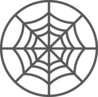 Spider Web Line Filled Light Icon vector