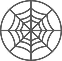 Spider Web Line Filled Light Icon vector