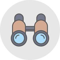 Binoculars Line Filled Light Icon vector