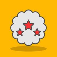 Best Choice Filled Shadow Icon vector