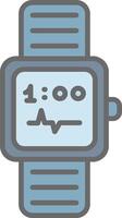 Watch Line Filled Light Icon vector