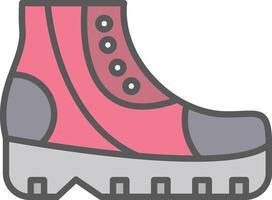 Shoes Line Filled Light Icon vector