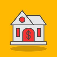 Buying Home Filled Shadow Icon vector