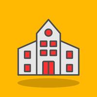 Flats Filled Shadow Icon vector