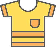 Shirt Line Filled Light Icon vector