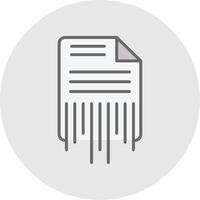 Shredding Line Filled Light Icon vector